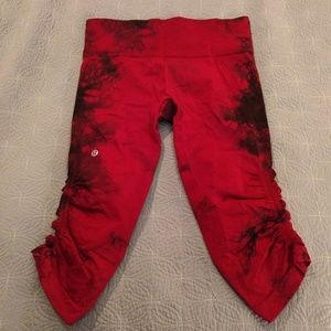 Lululemon tie dye crops